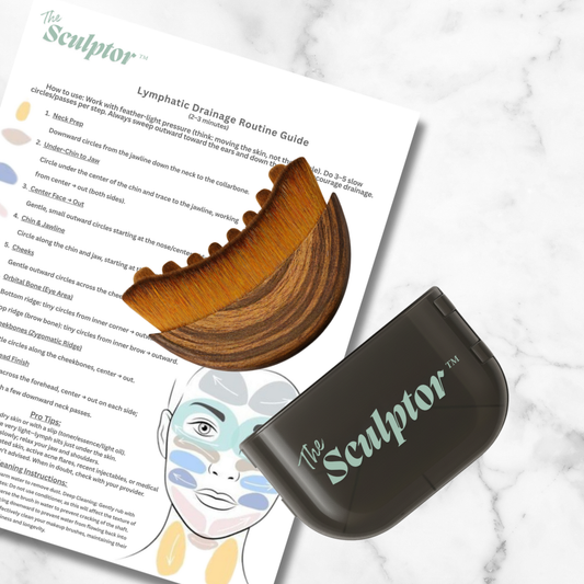 Lymphatic Drainage Guide, Cleaning Instructions & Case