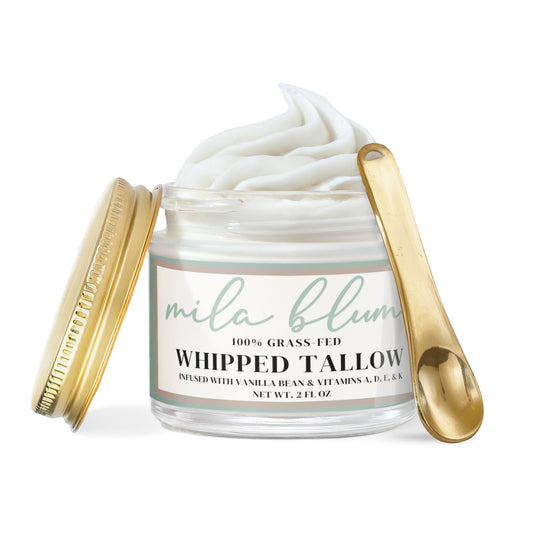 Whipped Grass-Fed Tallow Balm with Vanilla Bean