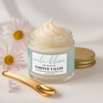 Whipped Grass-Fed Tallow Balm with Vanilla Bean
